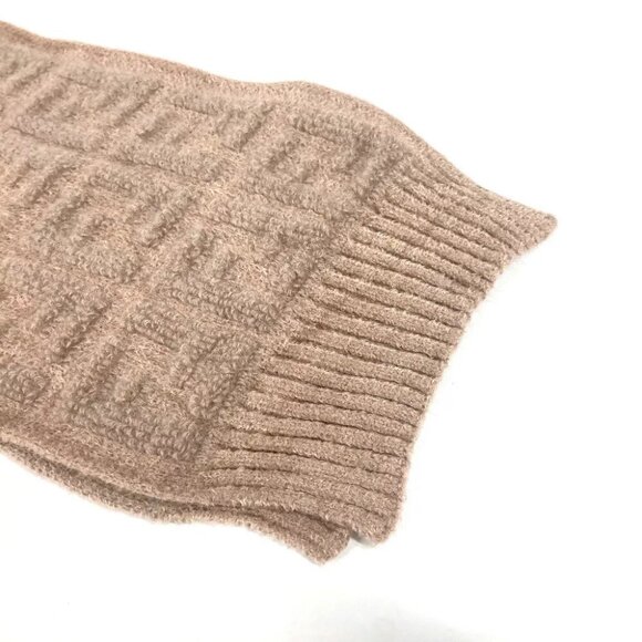 FENDI Logo FF Scarf Nylon / Rayon Beige - Picture 7 of 13